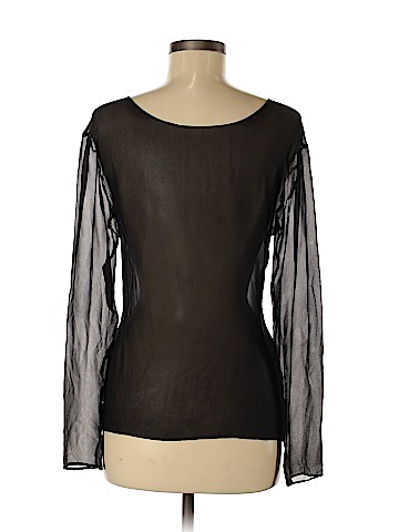 Assorted Brands Long Sleeve Silk Top (view 2)