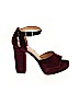 Neiman Marcus Burgundy Heels Size 6 - photo 1