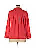 J.Crew Mercantile 100% Polyester Red Long Sleeve Blouse Size 14 - photo 2