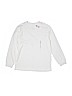 Old Navy 100% Cotton Solid White Long Sleeve T-Shirt Size M (youth) - photo 1