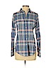 Theory 100% Cotton Blue Long Sleeve Button-Down Shirt Size S - photo 1