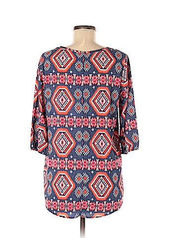 Flamingos 3/4 Sleeve Blouse (view 2)