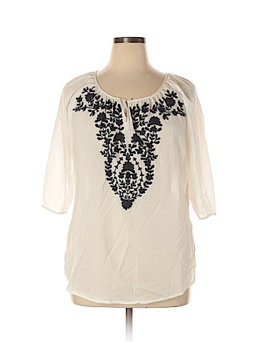 Croft & Barrow 3/4 Sleeve Blouse (view 1)