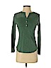American Living 100% Cotton Green Long Sleeve Henley Size S (petite) - photo 1
