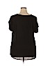 Love J 100% Polyester Black Short Sleeve Blouse Size 3X - photo 2