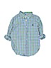 Ralph Lauren 100% Cotton Blue Long Sleeve Button-Down Shirt Size 4 - photo 1