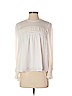 Cinq à Sept 100% Silk Ivory Long Sleeve Silk Top Size XS - photo 1