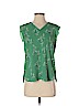 Ann Taylor LOFT 100% Polyester Green Sleeveless Blouse Size S (petite) - photo 1