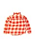 Lands' End 100% Cotton Orange Long Sleeve Button-Down Shirt Size 5 - 6 - photo 2