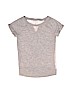 Justice Lace Gray Short Sleeve Top Size 10 - photo 1