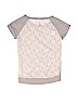 Justice Lace Gray Short Sleeve Top Size 10 - photo 2