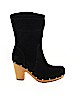 Ugg Australia 100% Leather Black Boots Size 8 - photo 1