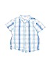 Hanna Andersson 100% Cotton Blue Short Sleeve Button-Down Shirt Size 100 cm / US 3-4 - photo 1