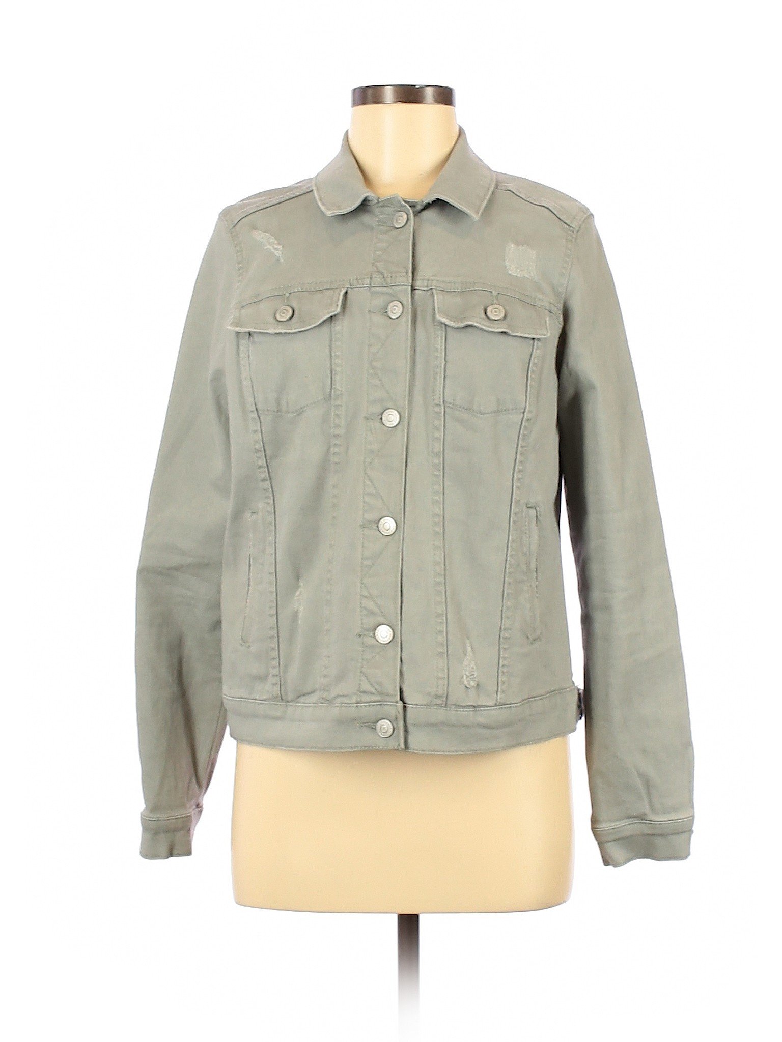 NWT Sonoma Goods for Life Women Gray Denim Jacket S | eBay