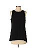 White House Black Market 100% Polyester Black Sleeveless Blouse Size 4 - photo 1