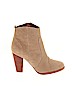 Joie 100% Suede Tan Ankle Boots Size EU 37 1/2 - photo 1