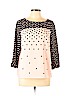 Talbots 100% Polyester Pink 3/4 Sleeve Blouse Size L (petite) - photo 1