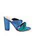 Cecelia New York 100% Leather Blue Mule/Clog Size 8 - photo 1