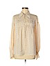 Joseph 100% Silk Ivory Long Sleeve Silk Top Size EU (FR) 40 / US 8 - photo 1