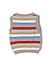 Janie and Jack 100% Merino Wool Stripes Graphic Tan Sweater Vest Size 0-3 mo - photo 2