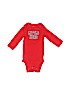 Carter's 100% Cotton Red Long Sleeve Onesie 0-3 MO / 3 MO - photo 1