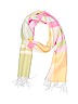 J. McLaughlin Stripes Yellow Scarf One size - photo 1
