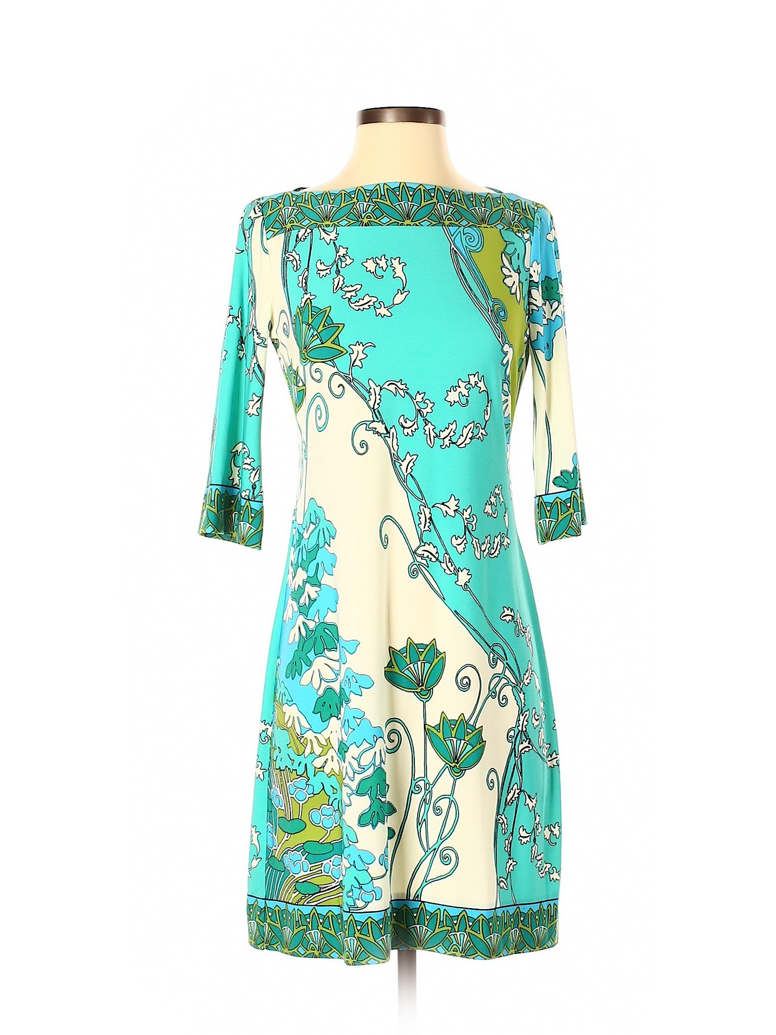 Donna Morgan Women Green Casual Dress 4 Petites | eBay