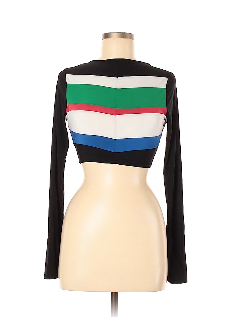 Nasty Gal Inc. Black Long Sleeve Top Size 6 - photo 1