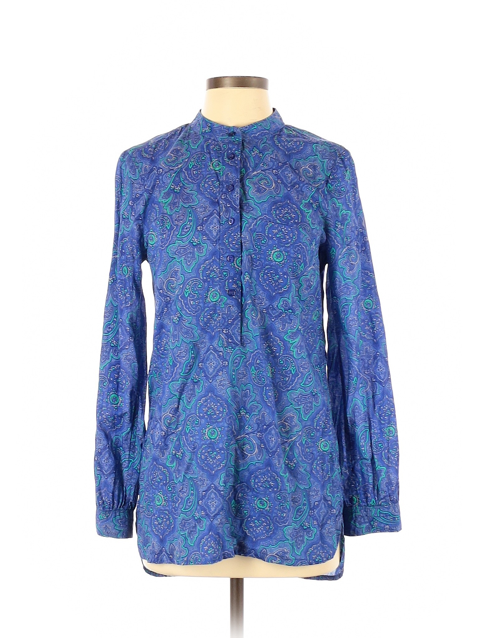 Gap Women Blue Long Sleeve Blouse S | eBay