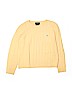 Lauren by Ralph Lauren 100% Cotton Solid Yellow Pullover Sweater Size L (youth) - photo 1