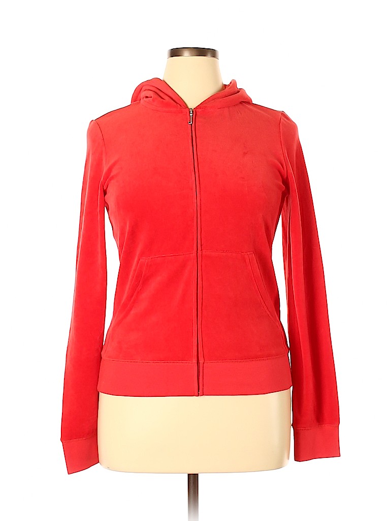 Juicy Couture Solid Red Zip Up Hoodie Size XL - 79% off | thredUP