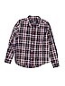 The Children's Place 100% Cotton Plaid Blue Long Sleeve Button-Down Shirt Size M (youth) - photo 1