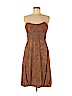 Badgley Mischka Brown Cocktail Dress Size 8 - photo 1