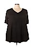 Lane Bryant Black Short Sleeve Top Size 22 - 24 Plus - photo 1