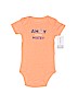 Carter's 100% Cotton Orange Short Sleeve Onesie 3-6 MO / 6 MO - photo 1