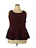 Meri Skye Burgundy Sleeveless Top Size 2X - photo 1