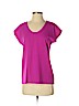 Diane von Furstenberg 100% Polyester Pink Short Sleeve Blouse Size P (petite) - photo 1