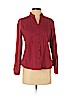 St. John's Bay 100% Cotton Red Long Sleeve Button-Down Shirt Size S (petite) - photo 1