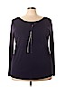 Lane Bryant Purple Long Sleeve Top Size 22 - photo 1