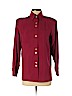 Petite Sophisticate 100% Silk Red Long Sleeve Silk Top Size P (petite) - photo 1