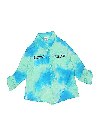 Justice Long Sleeve Button-Down Shirt (view 1)