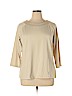 Susan Graver 100% Rayon Tan 3/4 Sleeve Top Size XL - photo 1