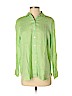 J.jill 100% Linen Green Long Sleeve Button-Down Shirt Size S (petite) - photo 1