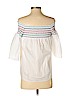 Parker 100% Cotton White 3/4 Sleeve Blouse Size 2 - photo 2