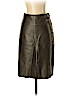 Bebe 100% Leather Green Leather Skirt Size 2 - photo 1
