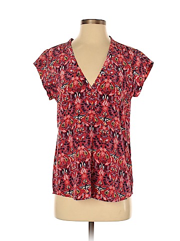 Joie Short Sleeve Silk Top (view 1)