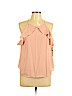 London Times 100% Polyester Pink Sleeveless Blouse Size L (petite) - photo 1