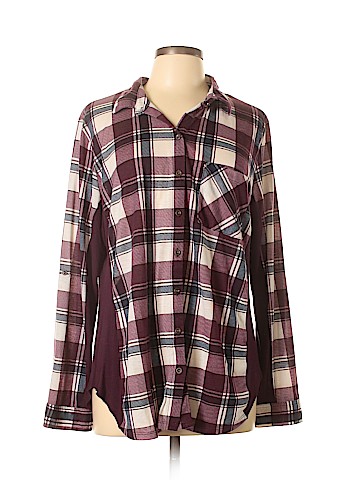 Polly & Esther Long Sleeve Button-Down Shirt (view 1)
