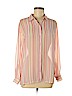 Liz Claiborne 100% Polyester Pink Long Sleeve Button-Down Shirt Size M (petite) - photo 1