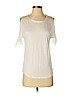Paige 100% Viscose White Short Sleeve Top Size XS - photo 1